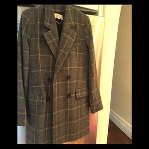 Vanessa Bruno coat on trend print in wool